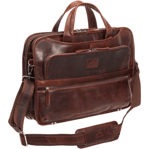 Triple Compartment Briefcase for 15.6" Laptop/Tablet