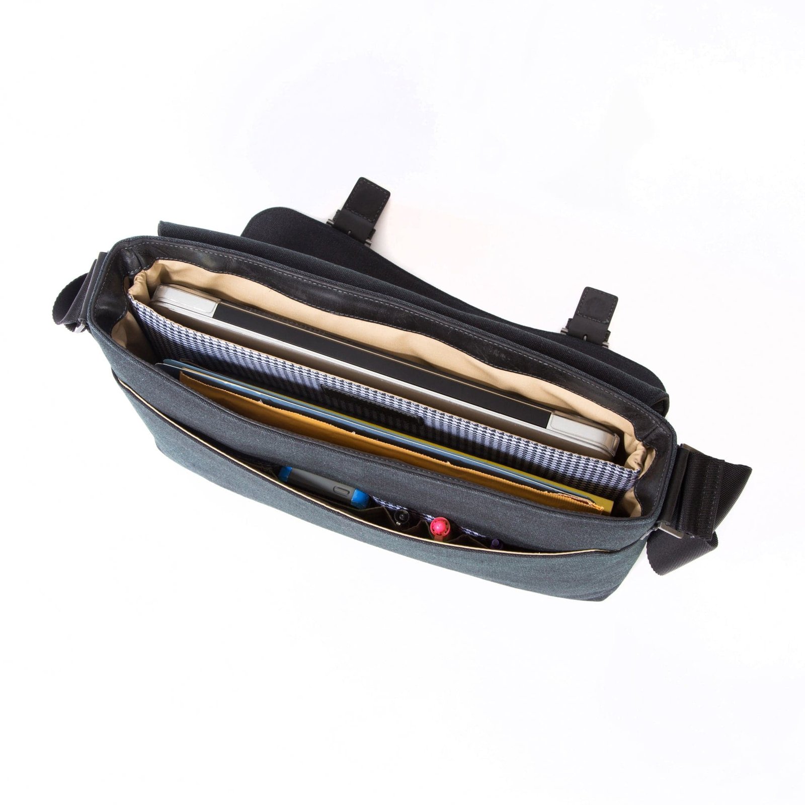 Slim Double Buckle Messenger - Image 11