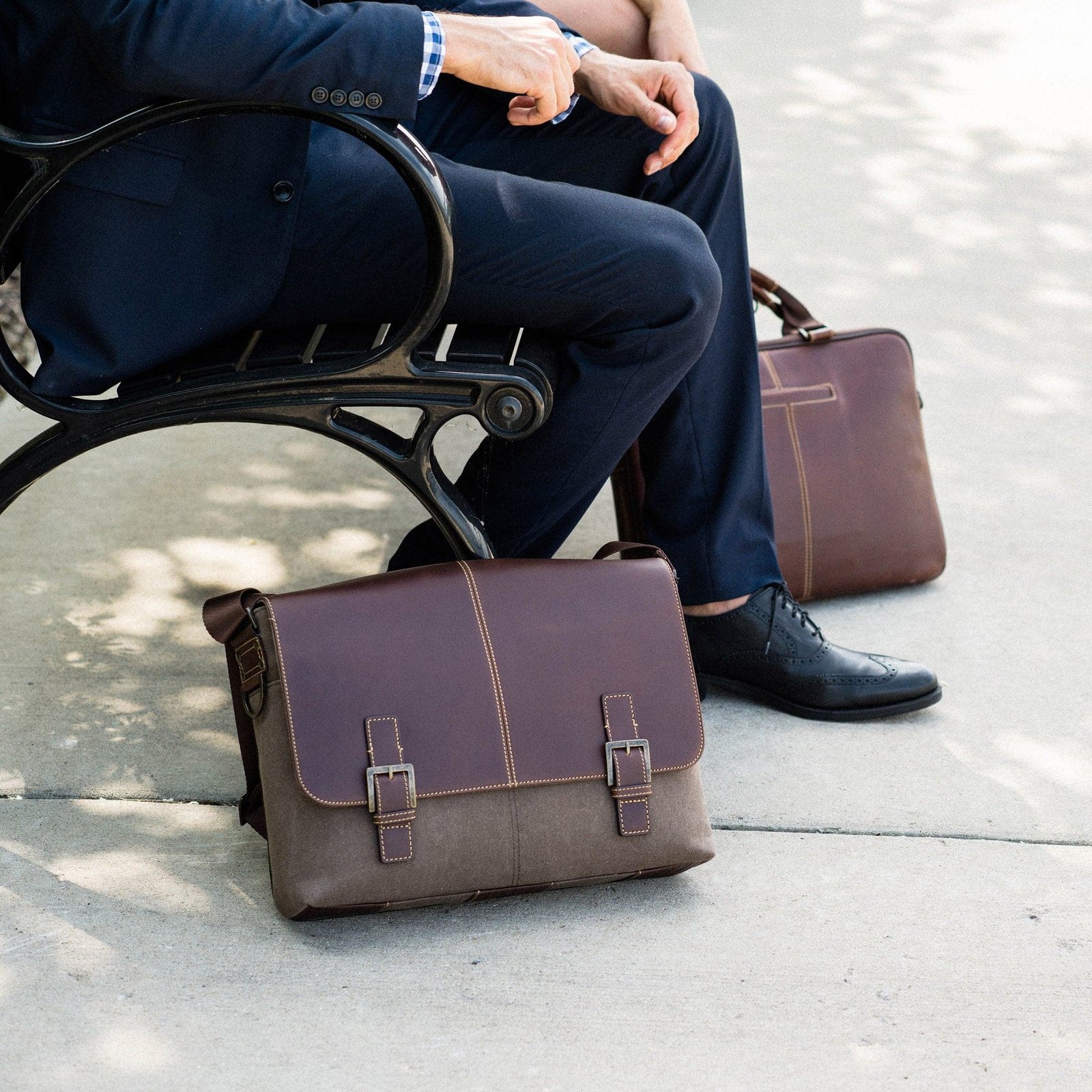 Slim Double Buckle Messenger - Image 6