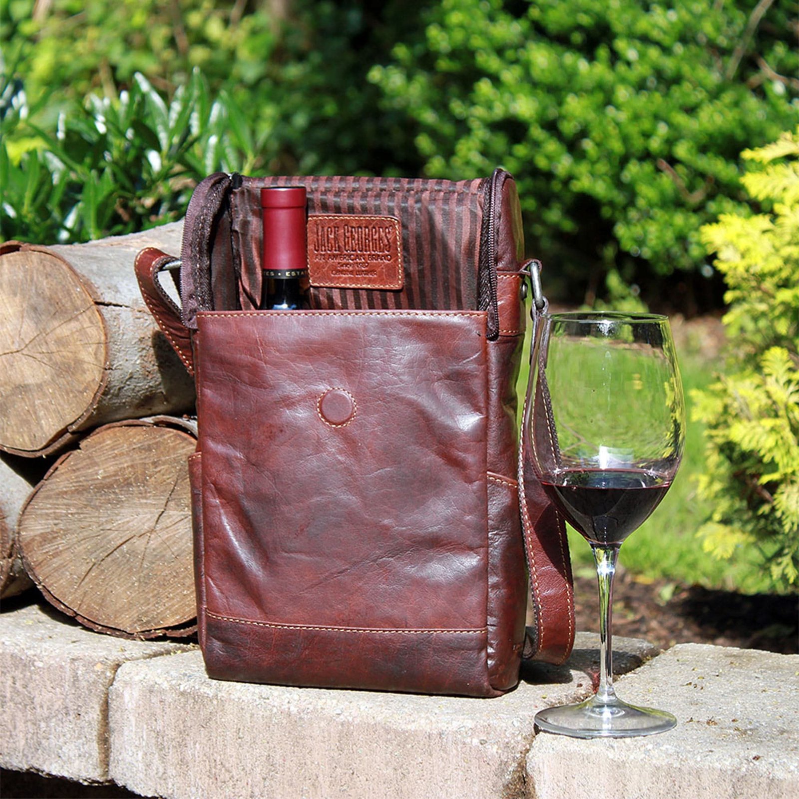 Crossbody Messenger Wine Bag - Image 6